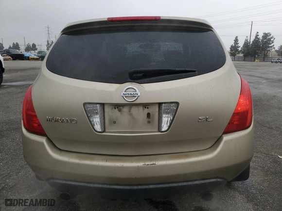 2005 Nissan Murano SE with VIN JN8AZ08T35W327638, listed as a Copart auction lot 50277855 with 238,217 mi miles and Salvage Title. Bid and sale history available at carsss.com. Image 6.