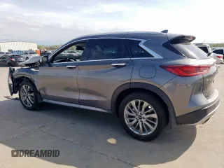 2023 Infiniti QX50 Luxe with VIN 3PCAJ5BA3PF105275, listed as a Copart auction lot 50584265 with 26,399 mi miles and Salvage title. Bid and sale history available at DreamBid. Image 2.