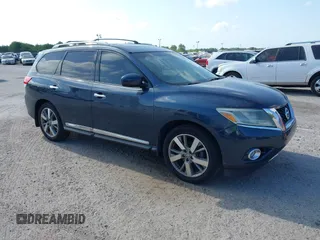 2014 Nissan Pathfinder S z VIN 5N1AR2MN1EC694064, wystawiony jako IAAI lot #42121794 z przebiegiem 179 738 mil mil oraz . Historia ofert i sprzedaży dostępna na DreamBid. Obrazek 1.