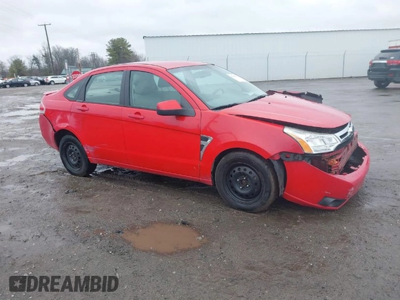 2008 Ford Focus SE with VIN 1FAHP35N88W115089, listed as a IAAI auction lot 41457094 with 256,088 mi miles. Bid and sale history available at carsss.com. Image 1.
