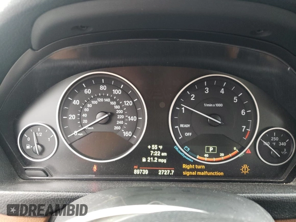 2014 BMW 3 Series 328i xDrive с VIN WBA3B5C5XEP543301, выставлен на аукционе Copart как лот 59921525 с пробегом 89 739 миль миль и Чистый • Clean title. История ставок и продаж доступна на DreamBid. Изображение 9.