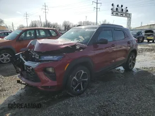 2021 Chevrolet TrailBlazer RS with VIN KL79MUSL0MB099601, listed as a Copart auction lot 45902325 with 40,365 mi miles and Salvage Title. Bid and sale history available at carsss.com. Image 1.
