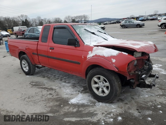 2002 Nissan Frontier XE with VIN 1N6DD26S72C302779, listed as a Copart auction lot 45683275 with 217,668 mi miles and Salvage title. Bid and sale history available at DreamBid. Image 4.