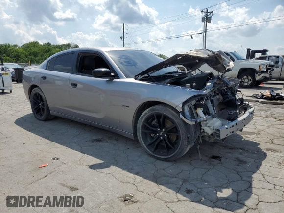 2018 Dodge Charger R/T with VIN 2C3CDXCT0JH157772, listed as a Copart auction lot 55266785 with 16,333 mi miles and Salvage title. Bid and sale history available at DreamBid. Image 4.