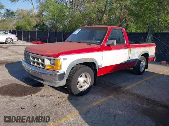 1991 Dodge Dakota "S" with VIN 1B7FL26X4MS257044, listed as a IAAI auction lot 42038980 with 120,127 mi miles. Bid and sale history available at carsss.com. Image 17.