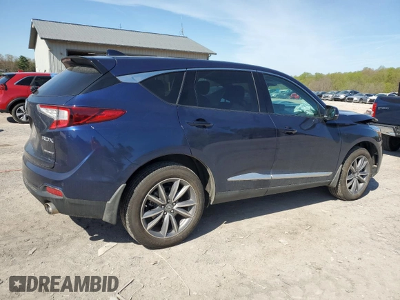 2020 Acura RDX w/Technology Pkg with VIN 5J8TC2H56LL034223, listed as a Copart auction lot 51242484 with 16,667 mi miles. Bid and sale history available at carsss.com. Image 3.
