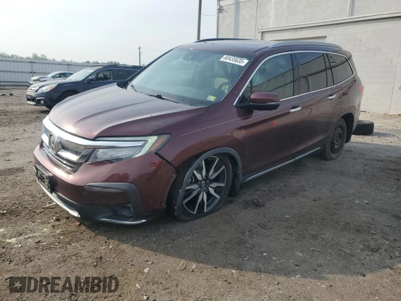2020 Honda Pilot Touring 8-Passenger with VIN 5FNYF6H96LB028737, listed as a Copart auction lot 60435635 with 115,023 mi miles and Salvage title. Bid and sale history available at DreamBid. Image 1.