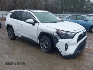 2023 Toyota RAV4 Hybrid XLE Premium with VIN JTMB6RFV4PD114763, listed as a IAAI auction lot 41766812 with 6,768 mi miles. Bid and sale history available at carsss.com. Image 1.