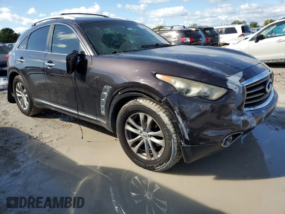 2012 Infiniti FX35 with VIN JN8AS1MW4CM151959, listed as a Copart auction lot 77681374 with 132,143 mi miles and Salvage Title. Bid and sale history available at carsss.com. Image 4.