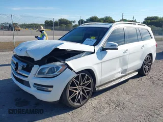 2014 Mercedes-Benz GL-Class GL 450 with VIN 4JGDF7CE1EA387056, listed as a IAAI auction lot 41899945 with 126,842 mi miles. Bid and sale history available at carsss.com. Image 2.