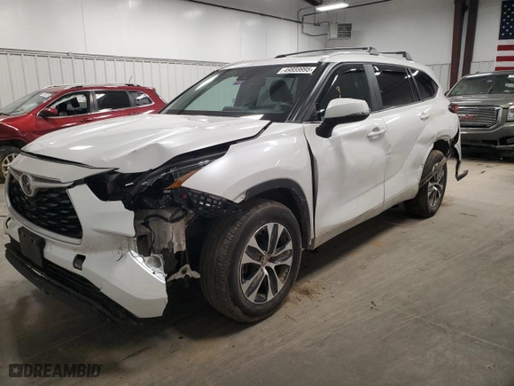 2023 Toyota Highlander L with VIN 5TDKDRBH9PS514683, listed as a Copart auction lot 49859995 with 7,942 mi miles and Salvage Title. Bid and sale history available at carsss.com. Image 1.