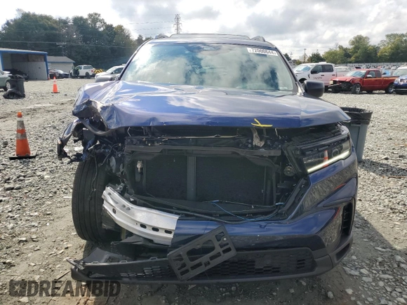 2023 Honda Pilot Sport with VIN 5FNYG1H36PB053106, listed as a Copart auction lot 72000644 with 22,953 mi miles and Salvage Title. Bid and sale history available at carsss.com. Image 5.