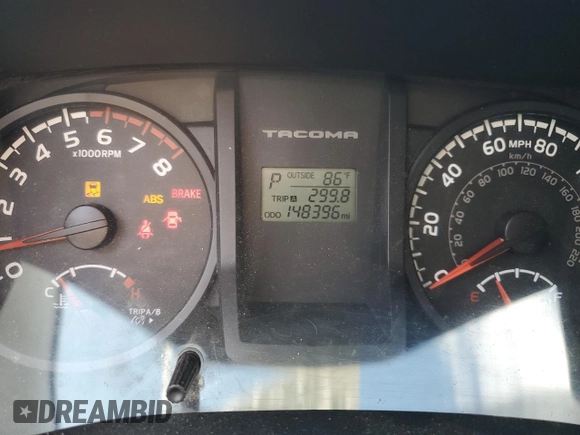 2016 Toyota Tacoma SR5 with VIN 5TFAX5GN3GX073301, listed as a Copart auction lot 71953054 with 148,396 mi miles and Salvage Title. Bid and sale history available at carsss.com. Image 9.