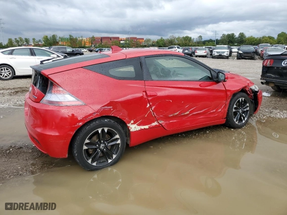 2014 Honda CR-Z EX with VIN JHMZF1D62ES002398, listed as a Copart auction lot 73600794 with 148,977 mi miles and Salvage Title. Bid and sale history available at carsss.com. Image 3.