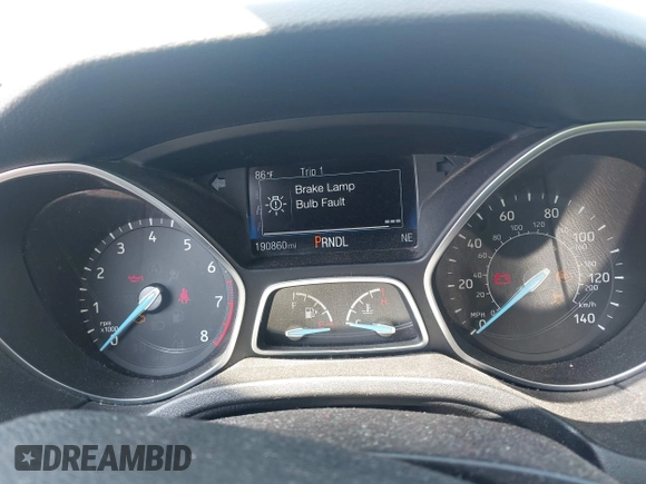 2016 Ford Focus SE with VIN 1FADP3F28GL403388, listed as a IAAI auction lot 42800054 with 190,860 mi miles and . Bid and sale history available at DreamBid. Image 7.