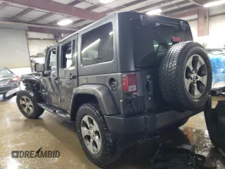 2017 Jeep Wrangler Unlimited Sahara with VIN 1C4BJWEG8HL593700, listed as a Copart auction lot 87053434 with 0 mi miles and Non Repairable. Bid and sale history available at carsss.com. Image 2.
