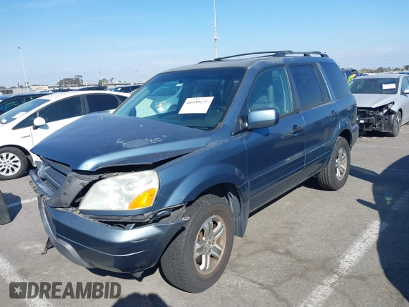 2005 Honda Pilot EX-L with VIN 2HKYF18565H534394, listed as a IAAI auction lot 41539630 with 168,384 mi miles. Bid and sale history available at carsss.com. Image 17.