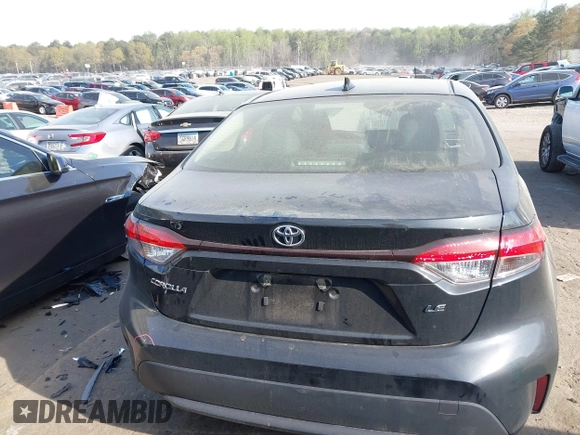 2022 Toyota Corolla LE with VIN JTDEPMAE9NJ209872, listed as a IAAI auction lot 41902891 with 37,479 mi miles and . Bid and sale history available at DreamBid. Image 16.