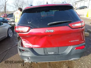 2015 Jeep Cherokee Limited with VIN 1C4PJLDS8FW516802, listed as a IAAI auction lot 41486920 with 110,911 mi miles and . Bid and sale history available at DreamBid. Image 16.
