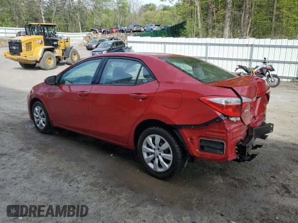 2014 Toyota Corolla L with VIN 2T1BURHE8EC144815, listed as a Copart auction lot 55920915 with 39,570 mi miles and Salvage title. Bid and sale history available at DreamBid. Image 2.