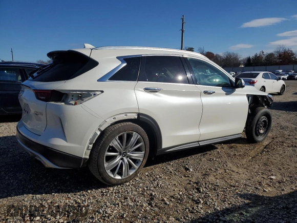 2021 Infiniti QX50 SENSORY with VIN 3PCAJ5CB7MF100714, listed as a Copart auction lot 82165954 with 71,978 mi miles and Salvage Title. Bid and sale history available at carsss.com. Image 3.