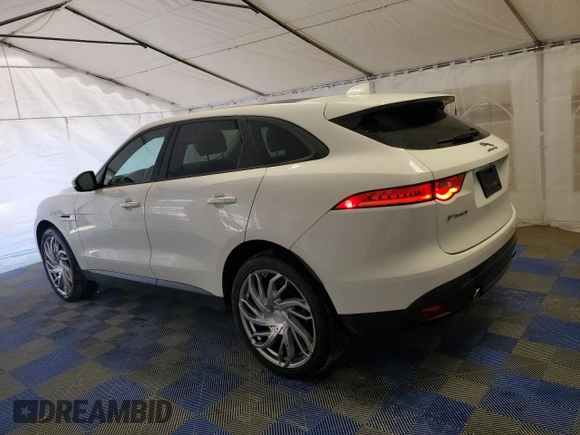 2018 Jaguar F-Pace 30t Premium with VIN SADCJ2GX2JA236772, listed as a Copart auction lot 53694155 with 59,433 mi miles and Clean Title. Bid and sale history available at DreamBid. Image 2.
