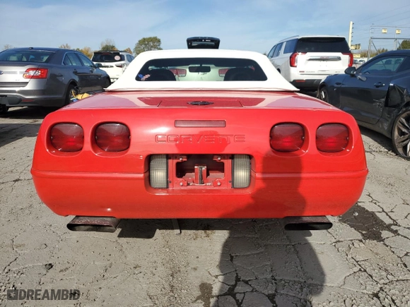 1994 Chevrolet Corvette with VIN 1G1YY32P9R5100534, listed as a Copart auction lot 78076834 with 95,858 mi miles and Salvage Title. Bid and sale history available at carsss.com. Image 6.