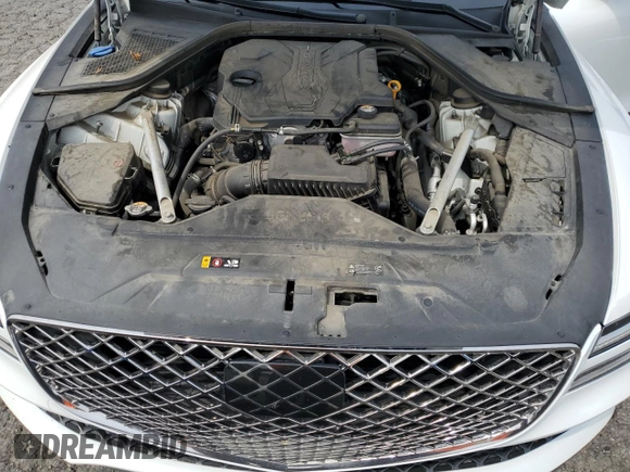 2022 Genesis G80 2.5T with VIN KMTGB4SC7NU092264, listed as a Copart auction lot 55148475 with 72,342 mi miles and Salvage title. Bid and sale history available at DreamBid. Image 11.