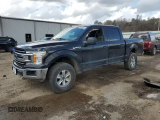 2019 Ford F-150 XL with VIN 1FTEW1E5XKKC41201, listed as a Copart auction lot 43567325 with 126,311 mi miles and Salvage Title. Bid and sale history available at carsss.com. Image 1.