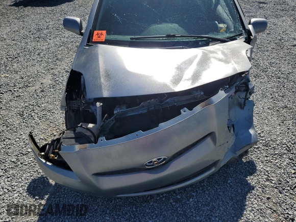 2011 Toyota Yaris with VIN JTDJT4K37B5340908, listed as a Copart auction lot 47574995 with 0 mi miles and Salvage Title. Bid and sale history available at carsss.com. Image 11.