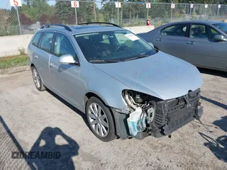 2013 Volkswagen Jetta SportWagen TDI with VIN 3VWPL7AJ3DM615826, listed as a IAAI auction lot 42081884 with 153,406 mi miles. Bid and sale history available at carsss.com. Image 1.