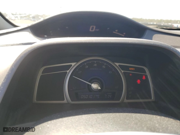 2009 Honda Civic Sdn LX with VIN 19XFA165X9E037741, listed as a Copart auction lot 53134445 with 50,101 mi miles and Salvage Title. Bid and sale history available at carsss.com. Image 9.