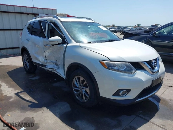2015 Nissan Rogue SL with VIN 5N1AT2MV9FC886089, listed as a IAAI auction lot 41974712 with 33,946 mi miles. Bid and sale history available at carsss.com. Image 1.