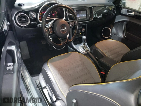 2017 Volkswagen Beetle with VIN 3VWT17AT2HM816046, listed as a Copart auction lot 77377274 with 27,948 mi miles and Salvage Title. Bid and sale history available at DreamBid. Image 8.
