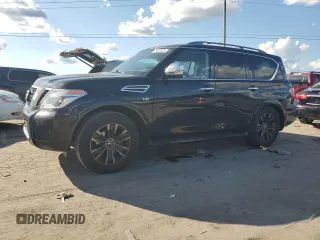 2020 Nissan Armada Platinum with VIN JN8AY2NF6L9361615, listed as a Copart auction lot 71272574 with Not Provided miles and Salvage Title. Bid and sale history available at carsss.com. Image 1.