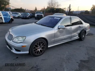 2003 Mercedes-Benz S with VIN WDBNG76J43A369760, listed as a Copart auction lot 42960455 with 80,911 mi miles and Salvage title. Bid and sale history available at DreamBid. Image 1.