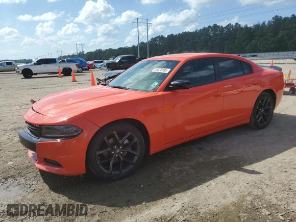 2022 Dodge Charger SXT with VIN 2C3CDXBG1NH126024, listed as a Copart auction lot 51675105 with 40,348 mi miles and Salvage Title. Bid and sale history available at DreamBid. Image 1.