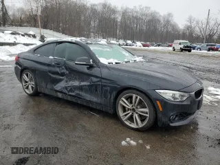 2014 BMW 4 Series 435i with VIN WBA3R1C51EK192909, listed as a Copart auction lot 44700155 with 104,506 mi miles and Salvage Title. Bid and sale history available at carsss.com. Image 4.