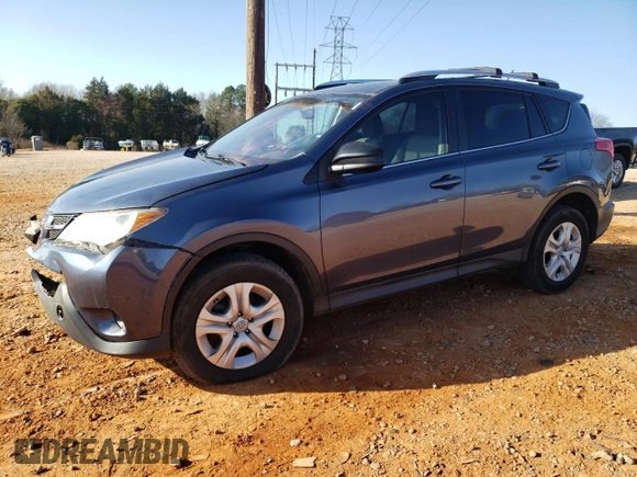 2014 Toyota RAV4 LE with VIN JTMZFREV5ED032229, listed as a Copart auction lot 44257075 with 126,301 mi miles and Salvage title. Bid and sale history available at DreamBid. Image 1.