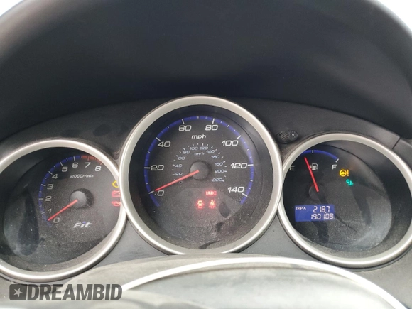 2008 Honda Fit Sport with VIN JHMGD37628S058916, listed as a Copart auction lot 48727835 with 190,109 mi miles and Salvage Title. Bid and sale history available at carsss.com. Image 9.