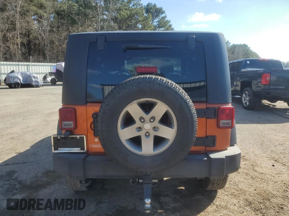 2010 Jeep Wrangler Rubicon with VIN 1J4BA6D17AL208835, listed as a Copart auction lot 41851855 with 107,771 mi miles and Salvage title. Bid and sale history available at DreamBid. Image 6.