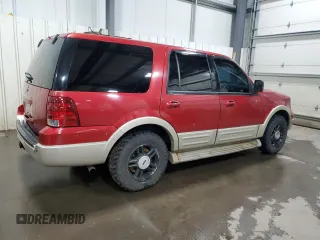2005 Ford Expedition Eddie Bauer z VIN 1FMFU18505LA32517, wystawiony jako Copart lot #51774225 z przebiegiem 236 079 mil mil oraz Szkoda całkowita • Salvage title. Historia ofert i sprzedaży dostępna na DreamBid. Obrazek 3.