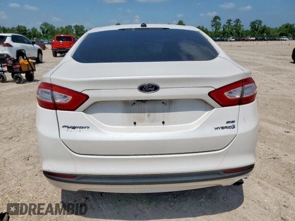 2014 Ford Fusion SE Hybrid with VIN 3FA6P0LU1ER110489, listed as a Copart auction lot 58364095 with 112,605 mi miles and Salvage title. Bid and sale history available at DreamBid. Image 6.