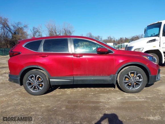 2022 Honda CR-V EX with VIN 7FARW2H57NE019482, listed as a IAAI auction lot 41588395 with 107,031 mi miles. Bid and sale history available at carsss.com. Image 13.