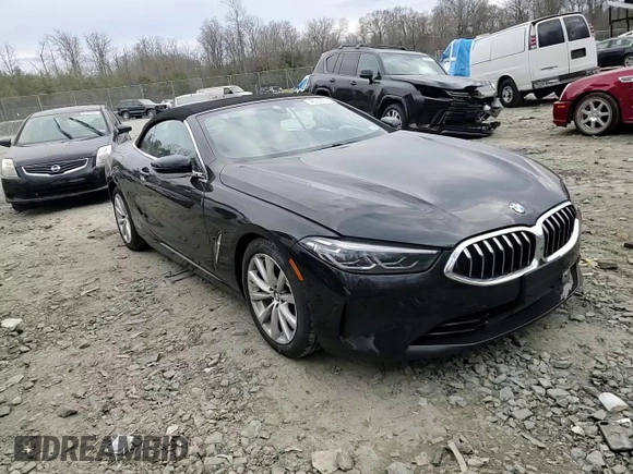 2020 BMW 8 Series 840i with VIN WBADZ4C07LCE88649, listed as a Copart auction lot 46906535 with 38,604 mi miles and Salvage title. Bid and sale history available at DreamBid. Image 11.