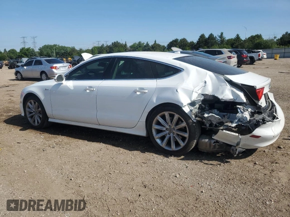 2012 Audi A7 Prestige with VIN WAU2GAFC9CN092578, listed as a Copart auction lot 58527965 with 139,673 mi miles and Salvage title. Bid and sale history available at DreamBid. Image 2.