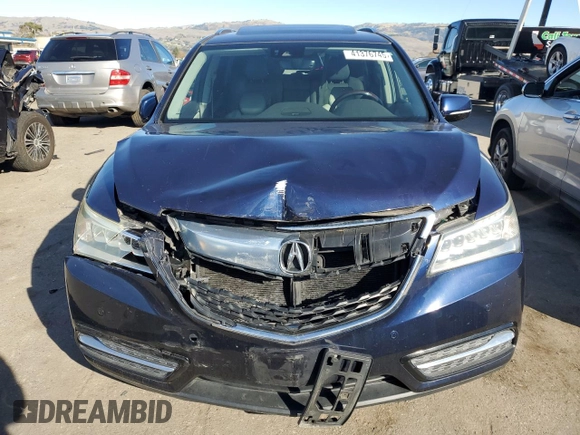 2016 Acura MDX w/Advance with VIN 5FRYD4H97GB043374, listed as a Copart auction lot 41376745 with 143,234 mi miles and Salvage Title. Bid and sale history available at carsss.com. Image 5.