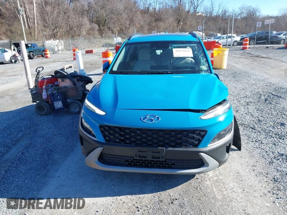 2023 Hyundai Kona SEL with VIN KM8K3CAB0PU961794, listed as a IAAI auction lot 41071018 with 8,988 mi miles and . Bid and sale history available at DreamBid. Image 12.
