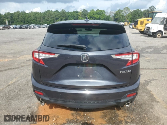 2019 Acura RDX Technology with VIN 5J8TC1H52KL012132, listed as a Copart auction lot 60814885 with 62,438 mi miles and Salvage title. Bid and sale history available at DreamBid. Image 6.