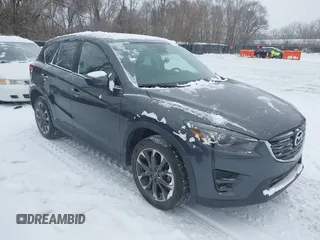 2016 Mazda CX-5 Grand Touring with VIN JM3KE4DY2G0913412, listed as a IAAI auction lot 41616132 with 85,166 mi miles. Bid and sale history available at carsss.com. Image 1.